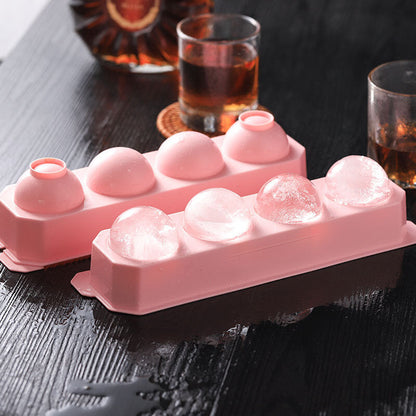 Easy-to-Use Ice Tray - Perfect for Crafting Round Ice Cubes