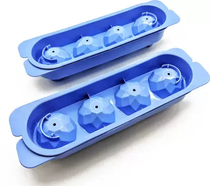 Blue Ice Cube Tray - Durable Tray for Making Round Ice Cubes